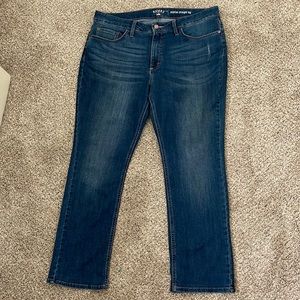 Lee Women’s Riders Midrise Straight Leg Blue Jeans Plus Size 16/40-41
